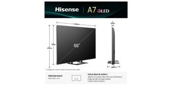 Hisense 55A7Q - Téléviseur QLED 4K de 139 cm